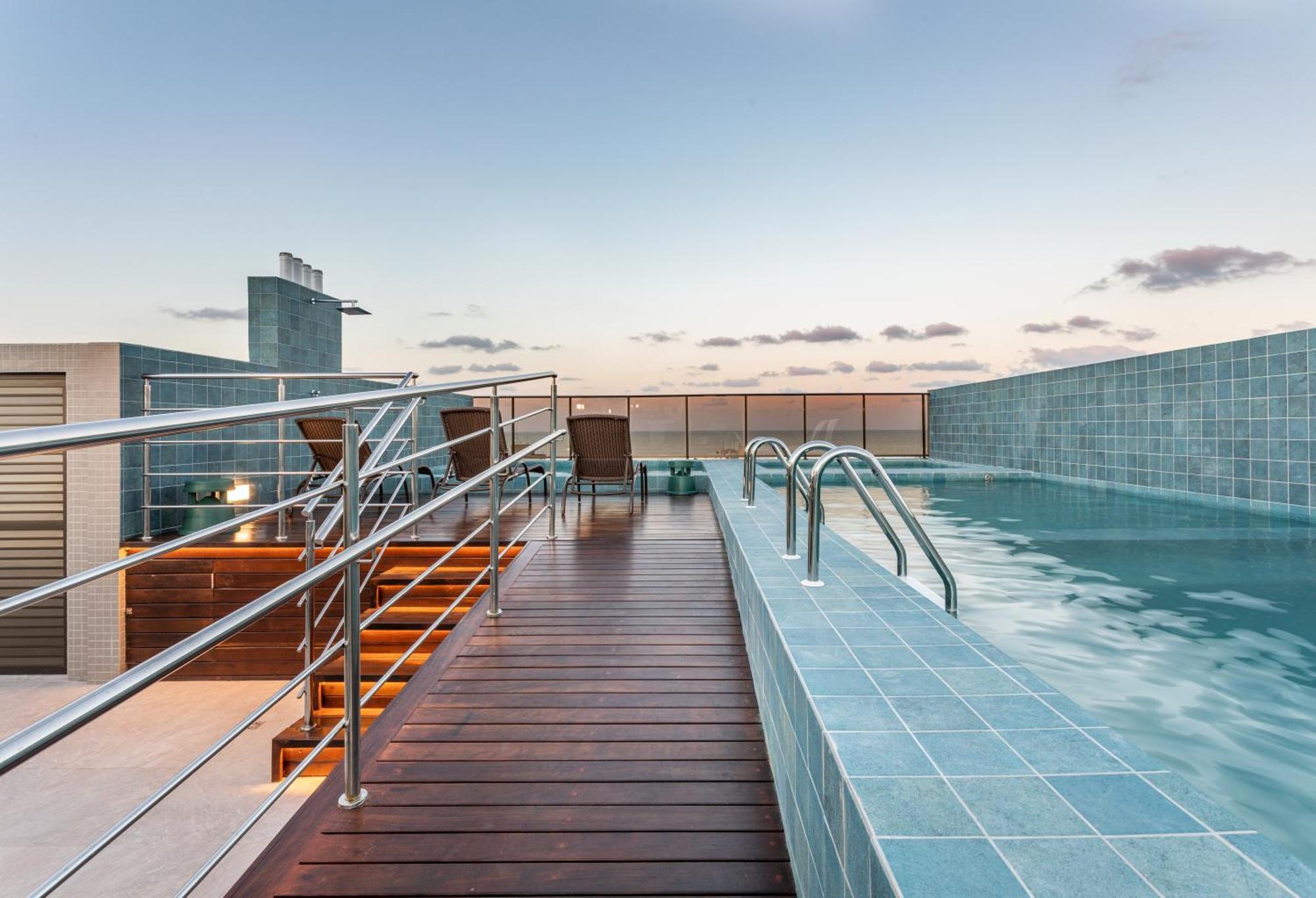 Cobertura Com Jacuzzi E Deslumbrante Vista Mar Leilighet João Pessoa Eksteriør bilde
